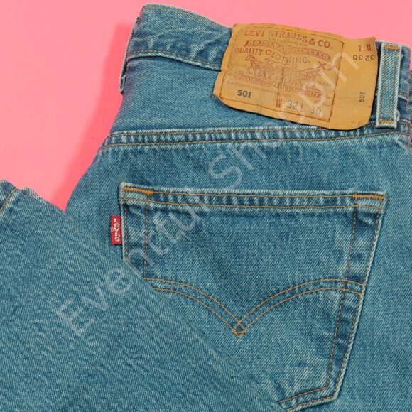 Levi's Other - Vintage Levis 501 Jeans Mens 32 Blue Original Straight Denim 90s